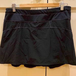 Athleta run around skort, black tennis/golf skirt, size M